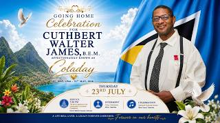 FUNERAL SERVICE  OF CUTHBERT WALTER JAMES A.K.A COLADAY