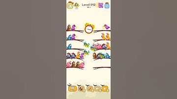 bird sort color game level 542 #games #gamedesign #gameartdesign #gameplay #gamedesigning