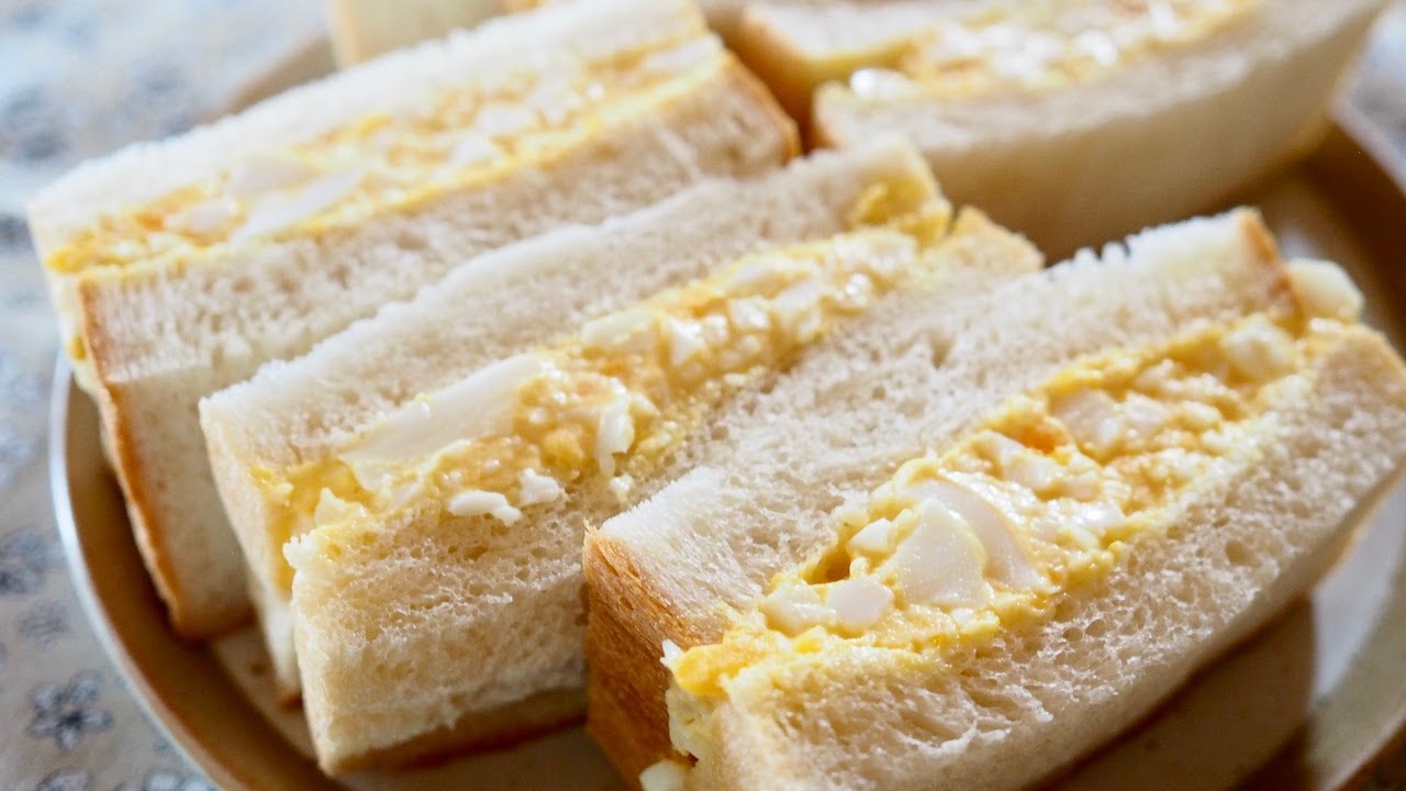 Sándwich de huevo japonés (たまごサンド) / Comida japonesa【Receta】