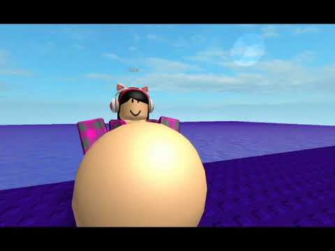 Roblox tummy tuffing animation hunger at the purple water