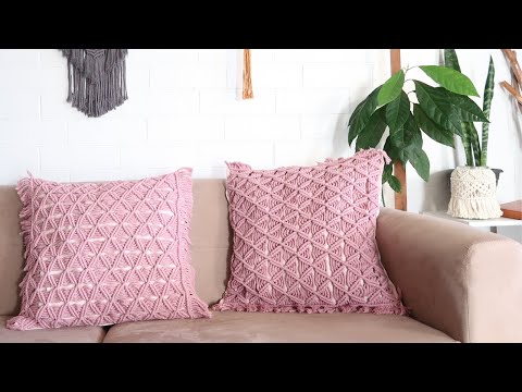 DIY: Macrame Cushion Tutorial | Macrame Pillow Cover Tutorial