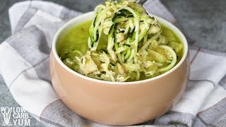 Low Carb Chicken Noodle Soup
