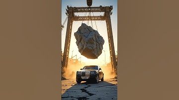 We Dropped a Rock on a Rolls Royce|💥shorts #crash #viral