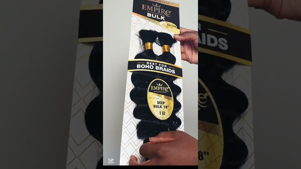 Sensationnel Empire 100% Human Hair Braids 18" Unboxing