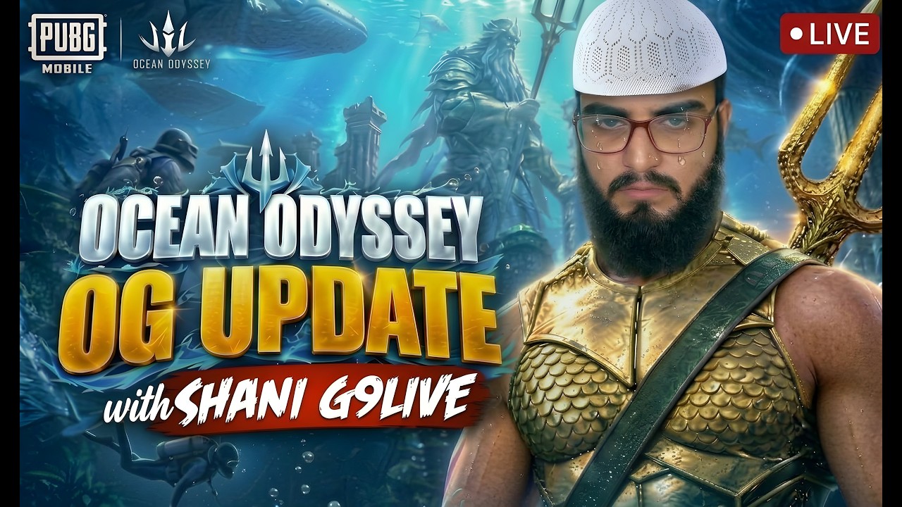 PUBG Mobile | OCEAN ODYSSEY OG UPDATE Gameplay Live with Shani G9LIVE