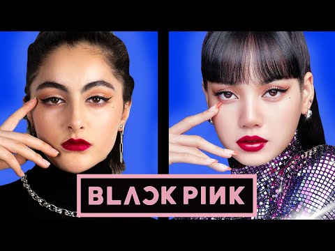 @BLACKPINK KPOP Lisa Korean MakeUp Transformation DIY w/ Elena!