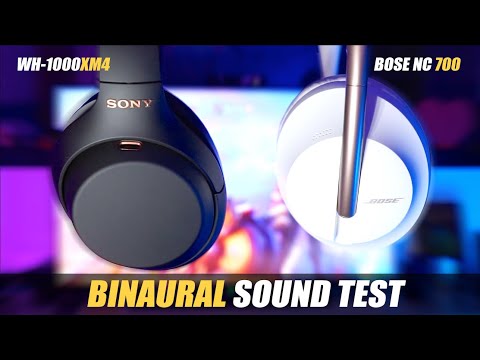 Sony WH-1000XM4 vs Bose NC 700 BINAURAL Sound Test      Hear The Difference 