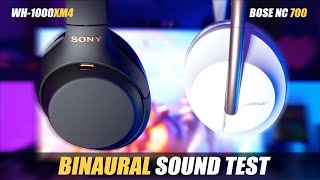 Sony WH-1000XM4 vs Bose NC 700 BINAURAL Sound Test 👂 | Hear The Difference!
