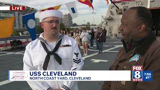 FOX 8 NEWS Cleveland Kenny Kicks It At USS Cleveland