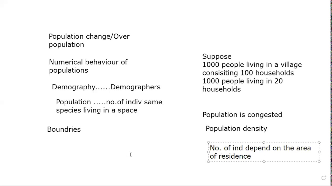 Population Change and Over Population( Environmental Biology) By. Sir Saeed Akhtar