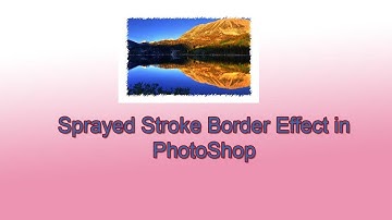 Sprayed Stroke Border Effect in Photoshop| Telugu | by Anil Kumar Satyam