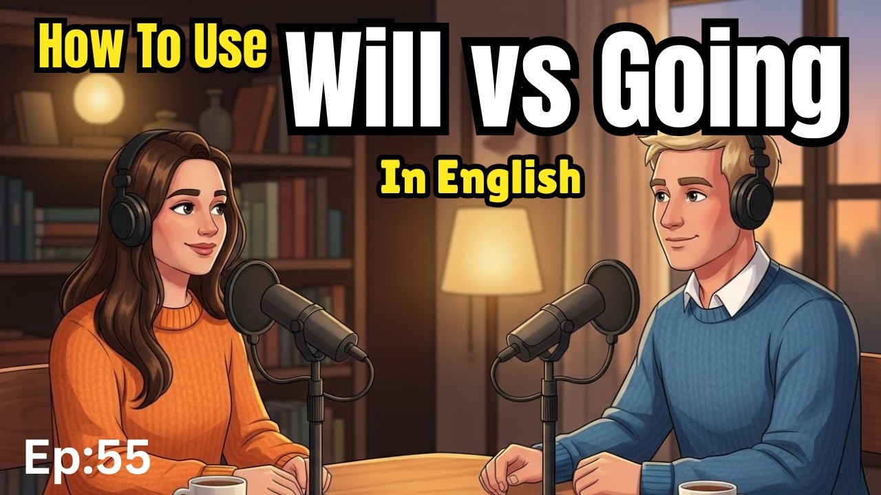 How to Use WILL vs GOING TO in Daily English | Easy English Conversations | English Podcast