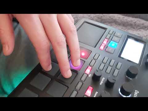 frustrated toad jumps off a ledge with a korg electribe 2