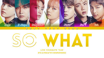 BTS So What Color Coded Lyrics/가사 (Han/Rom/Eng)