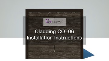 COOWIN® WPC Cladding CO-06 Installation