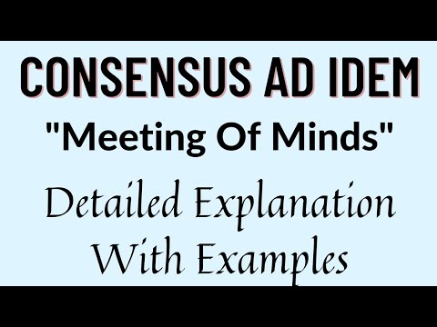 Consensus Ad Idem