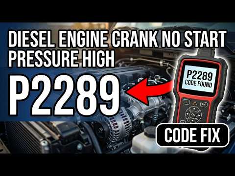 What Is P2289 Obd2 Code - Injector Control Pressure High Engine Off