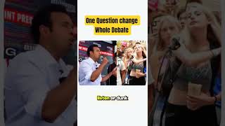 One Question change Whole Debate #charliekirk #debate #viral #shortsfeed