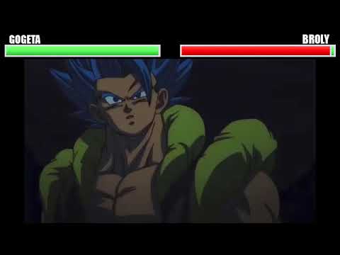 Gogeta Vs Broly (WITH HEALTHBARS) | Full Fight |