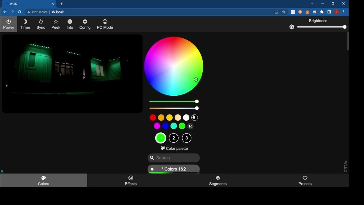 WLED how to create presets and playlists - YouTube