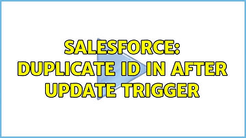 Salesforce: Duplicate ID in After Update Trigger