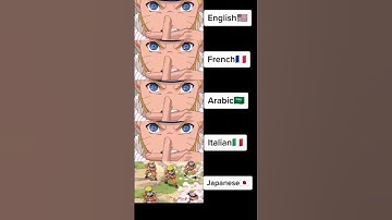 Naruto shadow clone jutsu in different languages ( #shorts #naruto )