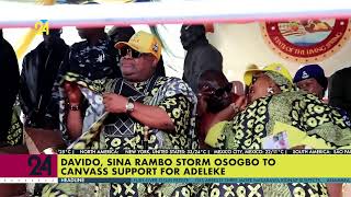 Davido, Sina Rambo Storm Osogbo to Canvass Support for Adeleke