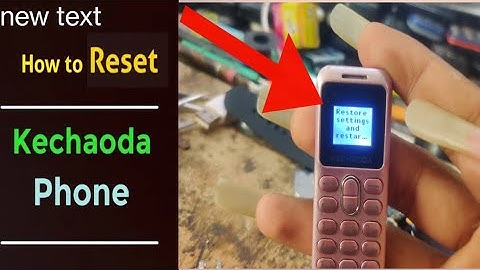 Kechaoda mobile ko Reset kaise karenge | Kechaoda a27 ko reset kaise kare