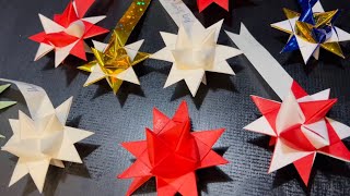 How to make German Star | Easy origami paper star | Traditional Froebel Star Tutorial