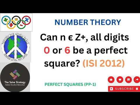 Number Theory | Perfect Squares | Problem Piece #1 | Perfect square ...