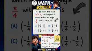 Can You Solve This Calculus Question? 🤔 #shorts #calculus #tangents #angle