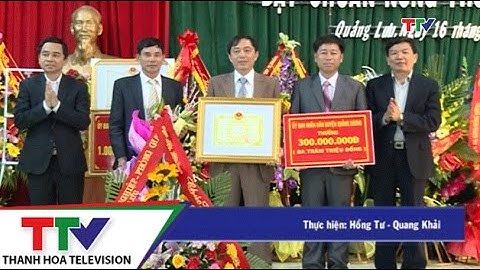 Xã Quảng Lưu, huyện Quảng Xương đón nhận bằng công nhận xã đạt chuẩn nông thôn mới