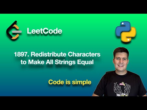 LeetCode 1897  Redistribute Characters to Make All Strings Equal | python