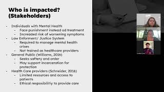 MENTAL ILLNESS & CRIMINALIZATION: AN ETHICAL ISSUE