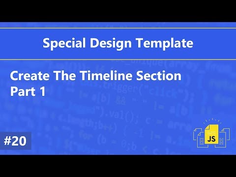 تصميم موقع خاص درس 20# - عمل قسم ال Timeline الجزء الأول
