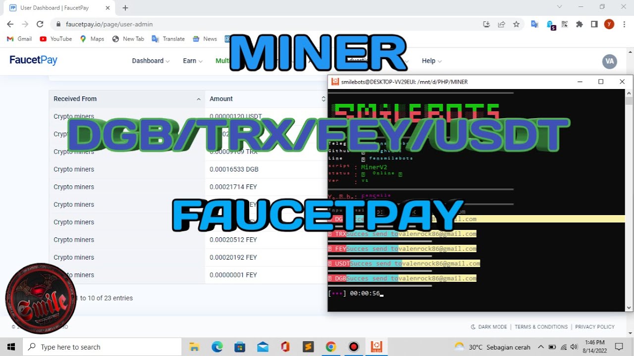 LEGIT MINER DGB/TRX/FEY/USDT || BYPASS TERMUX/UBUNTU