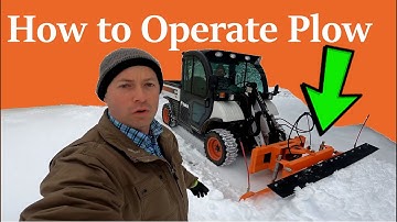 ✅ How to Operate A Snow Plow On Bobcat Toolcat - TMG Industrial SP-240 Articulating Hydraulic Angle
