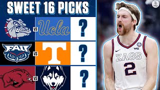 2023 NCAA Tournament: SWEET 16 PICKS [Gonzaga vs UCLA, FAU vs Tennessee & MORE | CBS Sports