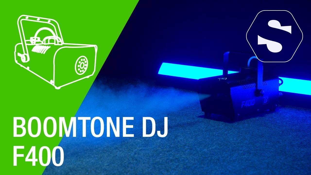 BOOMTONEDJ Machine à fumée F400 noir (400w, télécommande filaire), idéale  pour DJ mobile et soirées privées , facile à utiliser, débit  impressionnant. : : Instruments de musique et Sono