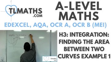 A-Level Maths: H3-14 Integration: Finding the Area between Two Curves Example 1