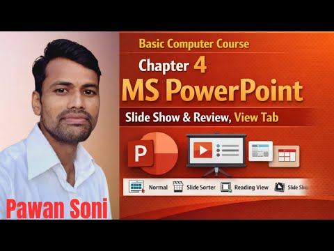 MS Power point chapter 4- Slide show, Review Tab, view Tab - YouTube
