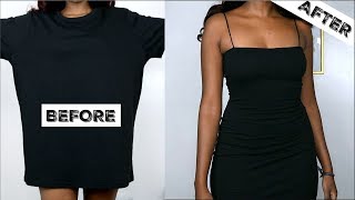 DIY Little Black Dress | T-Shirt Transformation