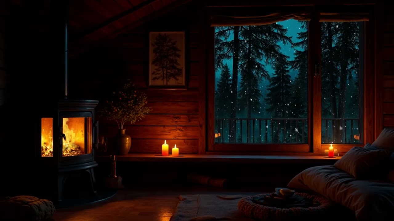 Candlewood Forest Piano | Tranquil Cabin Evening for Deep Sleep and Gentle Dreams