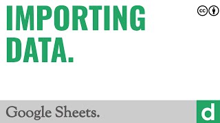 Importing data — Google Sheets