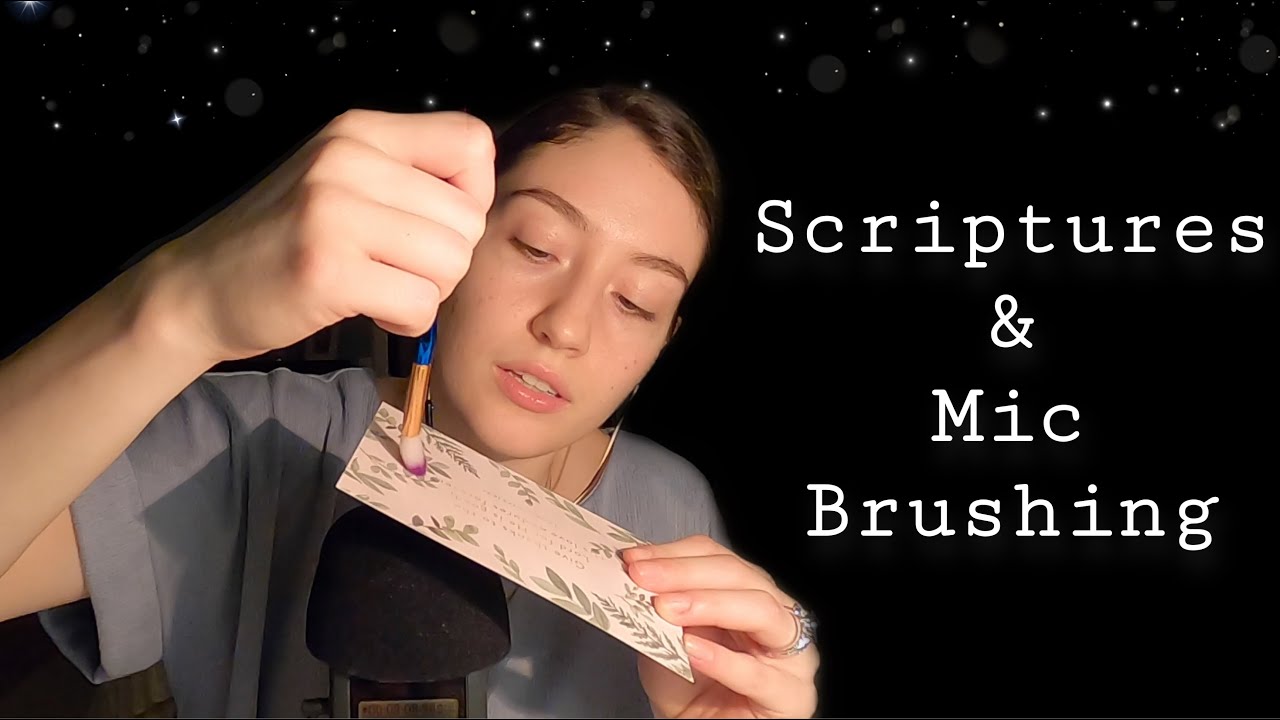 Christian ASMR ✨✝️✨~ Mic Brushing ~ Whispering Encouraging Scriptures