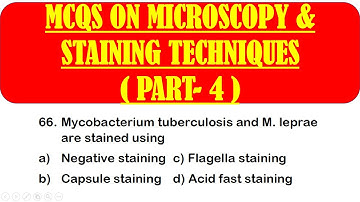 MCQS ON MICROSCOPY AND STAINING | Microscope mcqs question with answer | PART 4 | MICROBIOLOGY