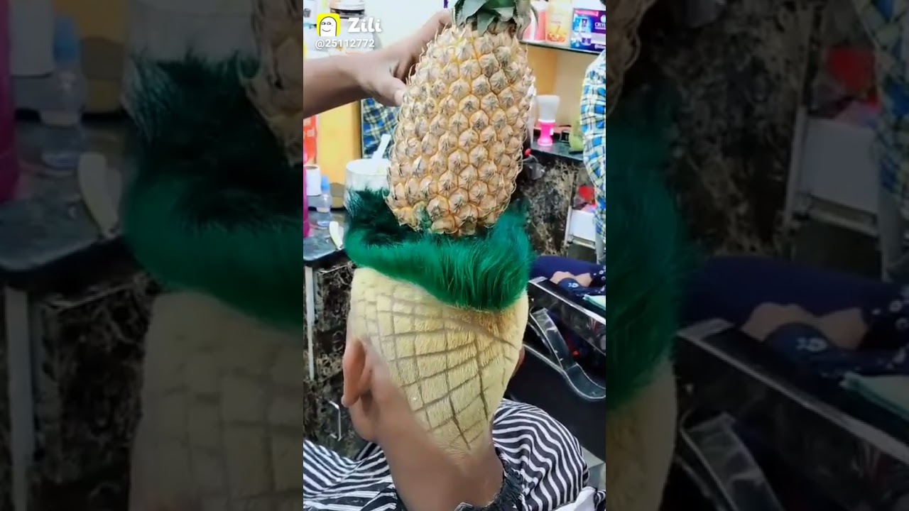 pineapple hair cut