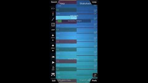 Shakuashi and Harp improvisation with ThumbJam - Hirajoshi Japanese Scale - Music by: Luis Guerreiro