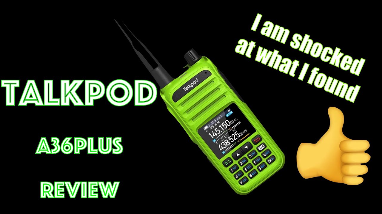 A Review of the TalkPod A36 Plus GMRS / Ham radio. Does one radio do it