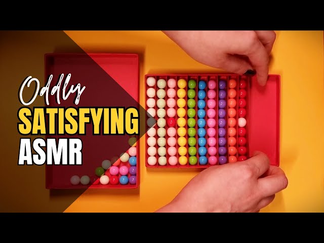 Oddly Satisfying ASMR 💖 Colour Sorting Marbles! (No Talking)